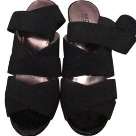 Michael Kors Jillian Cross Strap Platform Heels - Picture 6 of 7